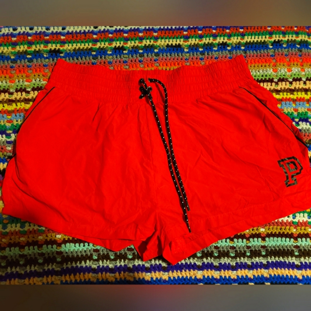 Victoria Secret Pink swim board shorts with drawstring